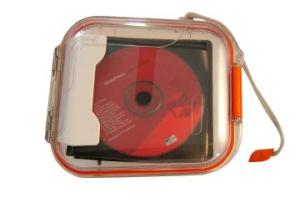 Disc Seal 24 CD Watertight Case, Clear