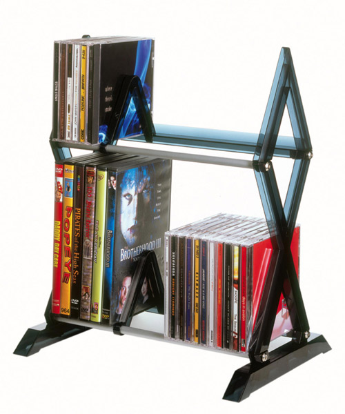 52 CD/ 36 DVD Mitsu 2 shelf 