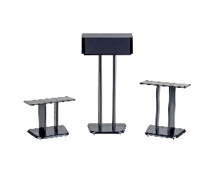Solid Hardwood 12 inch, 18 inch, 28 inch Center Channel Speaker Stands 