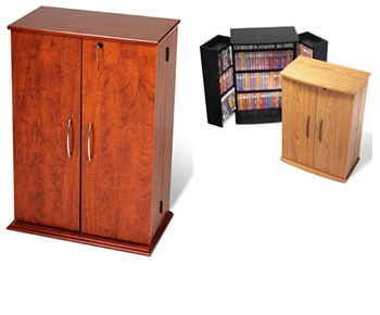 Locking Media Storage Cabinet