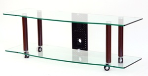 TV Stand with AV Component Shelf 