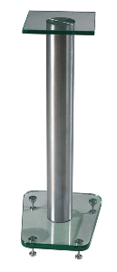 Tempered Glass & Stainless Steel Speaker Stand