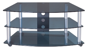 TV Stand/Cart with AV Shelves for up to 43