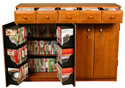 Spartak - 825 CD Media Cabinet/TV Stand with Top Drawers 