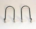Wire Gaming Hooks Set of 2, Silver