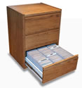 CD Storage Cabinet with 1000 CD Sleeves  