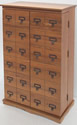 Library Style Multimedia Storage Cabinet