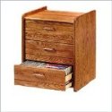 Stackable Storage Cabinet -Solid Hardwood (Oak)