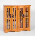 4-Door Media Wall Mount Cabinet W/ Glass doors