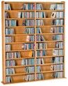 Deluxe Hardwood Media storage furniture with adjustable shelves