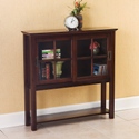 Espresso Sliding Door Media Cabinet