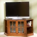 Thomas Walnut Corner Media Stand