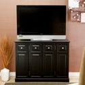 Stockton Storage Door Media Stand - Black