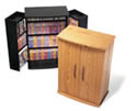 Locking Media Storage Cabinet