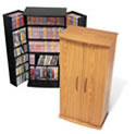 Tall Locking Media Storage Cabinet