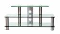 Versatile stainless steel AV system for up to 43 inch Plasma and LCD TVs