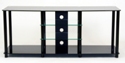 TV Stand with 5 AV Component Shelves for up to 65in Plasma, LCD or DLP TVs