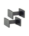 Black Satin Finish 5 1/2 inch Speaker Stands 