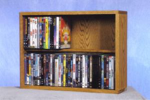 CD/DVD Solid Oak Rack - 110/80