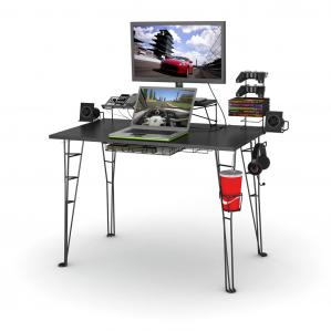 Gaming Desk In Black With 8 Accessories