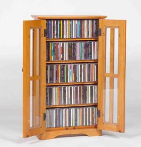 2-Door Media Wall Mount Cabinet W/ Glass doors
