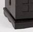 Glass Sliding 2-Door Mission Media Cabinet with Hardwood Veneer - 4