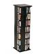 Solid Hardwood Swiveling CD/DVD Storage Rack -336