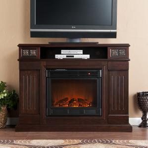 Holly & Martin� Clifton Media Electric Fireplace-Espresso