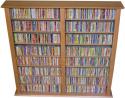 Media Storage Tower-Regular Double cherry