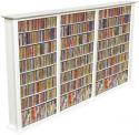 Media Storage Tower-Regular Triple white