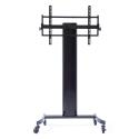 Curved wood TV stand/TV cart no mount
